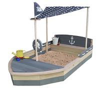 Bac à sable XXL en bois - Bateau à sable - Pour enfants