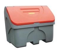 Bac à sel en polyéthylène 400 litres avec passage de fourches - Pour sel, sable, granulat, absorbant - CEMO - 90382