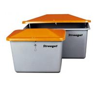 Bac à sel PFV ANTI-VANDALISME 550 litres sans ouverture d'écoulement - Pour sable, sel, granulats, absorbant - CEMO