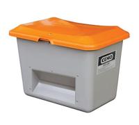 Bac à sel PFV PLUS3 200 litres avec ouverture d'écoulement - Pour sable, sel, granulats, absorbant - CEMO - 10566