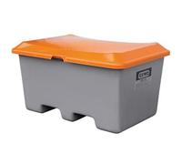 Bac à sel PFV PLUS3 400 litres avec passage de fourches - Pour sable, sel, granulats, absorbant - CEMO - 10571