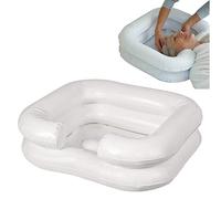 Bac à shampoing gonflable - Pour laver les cheveux sur le lit et le lit - Pour les personnes alitées, handicapées, , adultes, personnes âgées - Garde les vêtements au sec