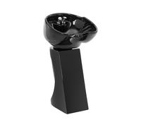 physa Bac à shampoing - inclinable - avec robinet mitigeur, flexible et douchette - noir Bac coiffure Lavabo coiffeur Bac à shampoing professionnel