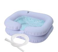 Bac à shampoing - Table de chevet et lavabo pour cheveux au lit - Bol de shampooing pour personnes âgées, handicapées, femmes enceintes, blessées, alitées, handicapées, lavabo pour cheveux