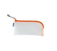Bac à stylos - HERMA - 20006 - Orange - Transparent - Zippé