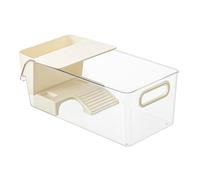 Bac à tortues d'eau | Terrarium pour reptiles | Boîte d'élevage transparente avec emplacement solaire pour crabes, amphibiens, petits animaux domestiques