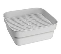 Bac à Vaisselle - BRABANTIA - Light Grey - Multifonctionnel - Plateau Amovible - Vidange Facile