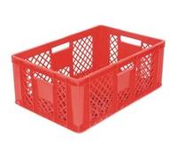 Bac Ajouré 600 x 400 x 240 mm Rouge - Matériel CHR Pro