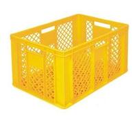 Bac Ajouré 600 x 400 x 320 mm Jaune - Matériel CHR Pro