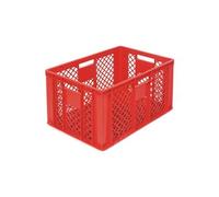 Bac Ajouré 600 x 400 x 320 mm Rouge - Matériel CHR Pro