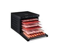 CONCEPT électroménager SO3000 Déshydrateur professionnel Double Fan, 6 plateaux inox, température réglable : 35 - 70°C, deux ventilateurs pour un séchage homogène, minuteur digital 99 heures, écran LCD, 1000 W