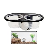 Bac Alimentaire pour Reptiles,Coupelles d'alimentation pour Geckos - Plateau Accessoire Mangeoire avec 4 Récipients Bordure pour Tortue Mygale Serpent Grenouille Lézard Caméléon