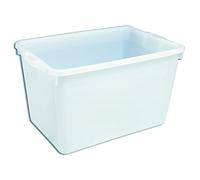 Bac alimentaire rectangulaire profond 620 x 420 x 300 mm professionnel en polyéthylène à contenance de 60 L