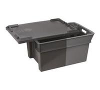 Bac aller-retour gerbable emboîtable Allibert 600 x 400 x 200 mm à contenance de 32 Lt G