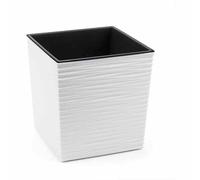 Siena Garden Jardinière en Plastique Biron Blanc 40 cm