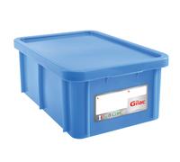Bac bleu HACCP avec couvercle 35 L Gilac