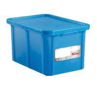 Bac bleu HACCP avec couvercle 55 L Gilac