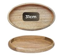 Bac Bougie Plateau Déco Plateau Métal Bougies Coquille Bois 31cm Boho