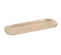 Bac Bougie Plateau Oriental Or Aluminium 30cm de Salon
