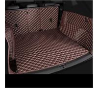 Bac Coffre pour BMW X5 2008 2009 2010 2011 2012 2013 7 Places Coffre pour Cargo Doublure Cuir Compartiment Voiture Tapis Boue Tapis Coffre Voiture(Brown E)