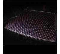 Bac Coffre pour BMW X5 2008 2009 2010 2011 2012 2013 7 Places Coffre pour Cargo Doublure Cuir Compartiment Voiture Tapis Boue Tapis Coffre Voiture(Black Red J)