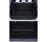 Bac Coffre pour Xpeng pour G6 2024-2026 Tapis Coffre Voiture Doublure Coffre Arrière Protection Cargaison Tapis Cuir Modification Intérieure Trunk Liner Mat(Black Full and Lower,2024)
