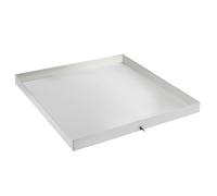 Bac collecteur d'égouttement en acier inoxydable pour machines à laver, 81,3 x 76,2 x 6,35 cm (sans tuyau de vidange)