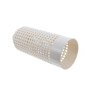 Bac Compostage Compact en Plastique Blanc pour Jardin | Déchets Végétaux et Épluchures, Aération par Trous, Format Portable 10, 2x4, 3 Pouces