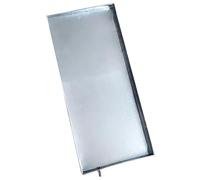 Bac Condensat Clim, Bac Condensat Pompe a Chaleur avec Tuyau de Vidange, Bacs de Récupération D'Eau pour Climatiseur, en Acier Inoxydable(92x42cm/36x17in)