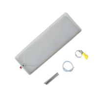 Bac Condensat Clim, Bac De Récupération Ca Générique, Bac De Vidange De Climatiseur 1-5P Galvanisé Et Peint avec Tuyau d'eau De 2M, Adapté Aux Climatiseurs De Fenêtre Et Aux Unités Mini-Split
