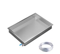 Bac Condensat Clim, Bac de Recuperation Condensat en Acier Inoxydable 201, Bac de Vidange de Mini-réfrigérateur, Bacs de Récupération D'huile pour Sous la Voiture(80x60x10cm/31x24x4in)