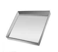 Bac Condensat Clim, Bac Vidange Huile Moteur, Climatiseur Mobile Plateau en Acier Inoxydable, Bord Surélevé de 5 cm, Sans Trous(60x40cm/23.6x15.7in)