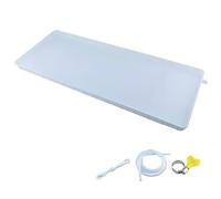 Bac Condensat Clim du Climatiseur Fabriqué en PP avec Tuyau de Vidange 5M Boucle et Fil de Fer, Bac de Récupération des Condensats(91x3x46cm/36x1x18in)