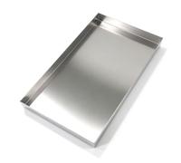 Bac Condensat Clim Extérieur Inoxydable 304 Bac de Vidange Huile Moteur | Mobile Bac de Récupération Multifonctionnel pour Entrepôts, Salles de Machines, Commerces, Salles de Sport(20x50cm(8x20in))