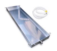 Bac Condensat Clim Mobile avec Tube de Vidange Structure Soudée Étanche | Bac Récupération Condensat Clim Inoxydable 304, pour Maison, Bureau, Restaurant, Extérieur et HVAC(70x50cm(28x20in))