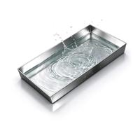 Bac Condensat Clim Mobile Intérieur Inoxydable 304 Bac de Vidange Machine | Plateau de Rangement pour Outils Multifonctionnel pour Entrepôts, Salles de Machines, Commerces(40x80cm(16x32in))
