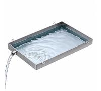 Bac Condensat Clim pour Balcon Inoxydable 304 Plateau 0,8mm avec Vidange | Bac de Vidange Climatiseur Hauteur 5 cm, Trous de Fixation, pour Maisons, Bureaux, Restaurants(110x60cm(43x24in))