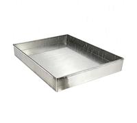 Bac Condensat Clim sans Trou de Vidange en Acier Inoxydable 304 0.8mm Hauteur 10cm Universel for Climatiseur Mobile Split et Unités de Ventilation(80x90cm (32x35in))