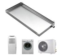 Bac Condensat Pompe a Chaleur Bac de Récupération des Condensats Étanche pour Climatiseur de Fenêtre ou de Sol, Bac de Récupération des Condensats, Bac de Récupération Universel(50x25cm(20x10in))