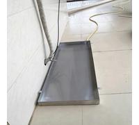Bac Condensat Pompe a Chaleur Bac de Vidange pour Climatiseur en Acier Inoxydable 304 Renforcé Bac de Récupération des Condensats Bac de Remplacement pour Climatiseur(110x50cm(43x20in))