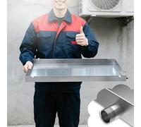 Bac Condensat Pompe a Chaleur Bacs de Récupération des Condensats pour Systèmes CVC avec Tube de Vidange, Bac de Récupération pour Lave-linge et Déshumidificateur(120x60cm(47x24in))