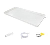 Bac Condensat pour Climatisation, Lèchefrite CVC, Simple et Beau, Solide et Durable, avec Kit de Drainage, pour Systèmes de Pompe À Chaleur de Climatiseur Split Intérieur/extérieur(Large)