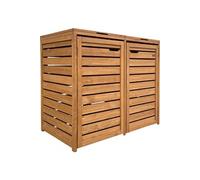 Bac conteneur bois Lex marron 2x240L