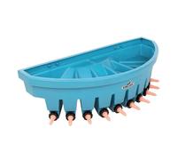 Bac d'allaitement pour bovins compartimenté 10 places Stallion MM10 Bleu 66 L