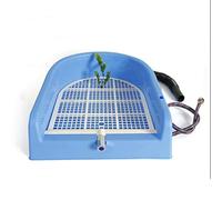 Bac d'apprentissage de la propreté pour chien, toilettes portables en plastique avec système de rinçage et de nettoyage automatique, droit à l'égout, haute protection pour une utilisation en intérieur