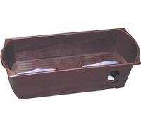 Bac d'arrosage FLORA avec mèches plastique marron 60cm