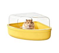 Bac de bain à sable pour hamster - Transparent - Anti-fuite - Pour jouer, dormir, chercher la nourriture, comme toilette et pour occuper les petits animaux