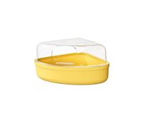 Bac de bain de sable pour hamster - Baignoire pour souris, petits animaux, écureuils - Jaune