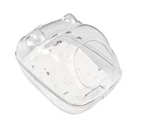 Bac de bain pour hamster, 14,4 x 10,3 x 9,7 cm, habitat compact, facile à nettoyer pour gerbilles, chinchillas, petits animaux, toilettage du corps, accessoires de cage, hygiène quotidienne