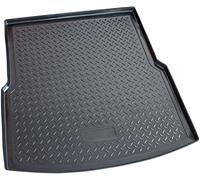 Recambo Bac de coffre pour Toyota Avensis III Break type T27 2008-2018, avec bord en plastique flexible, noir, ajustement spécifique au véhicule, tapis de coffre